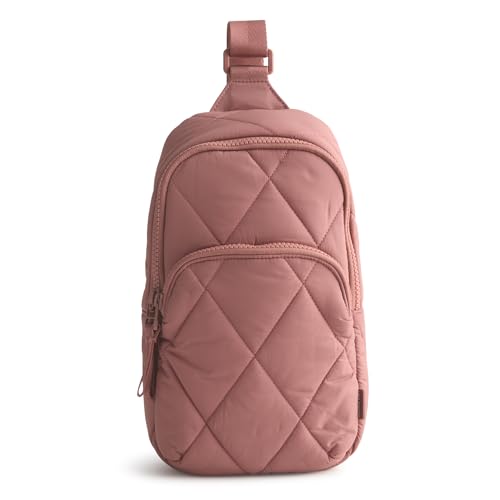 Image of Vera Bradley Women's Featherweight Lorman Sling Backpack, Withered Rose, One Size