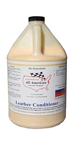 All American Car Care Products Leather Conditioner - Premium Mink Oil Enriched Moisturizer for Fine Automotive Leather (1 Gallon)