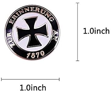 Amazon | 1870年のバッジラペルピンキャップエンブレムドイツ