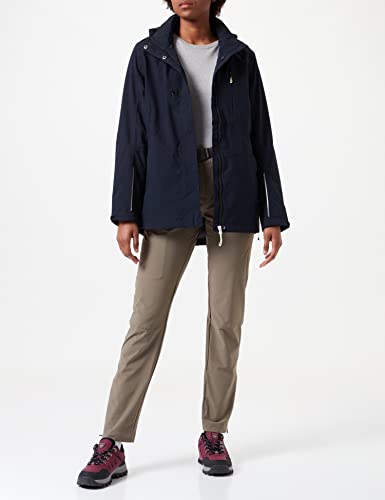 killtec Damen Funktionsjacke für Hundebesitzer mit abzippbarer Kapuze KOS 151 WMN JCKT, dunkelnavy, 38, 38416-000
