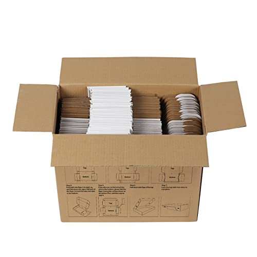 Image of RLAVBL 6x4x3 Shipping Boxes Set of 50, White Small Corrugated Cardboard Box, Mailer Box