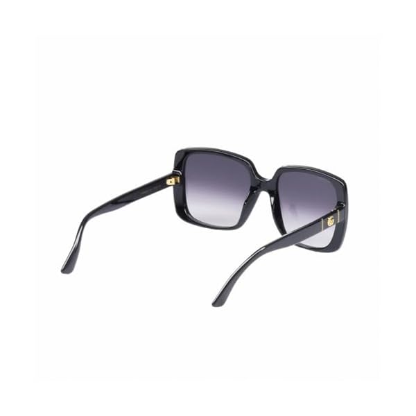 Gucci Casual Round Sunglasses, Black-Black-Grey, 56 - Image 4