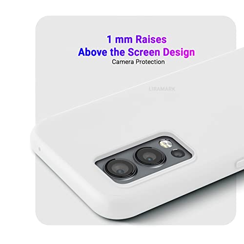 Image of LIRAMARK Liquid Silicone Soft Back Cover Case for OnePlus Nord 2 5G (White)