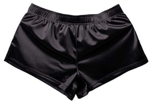 Mens Satin Silk Boxers Sexy Lounge Shorts Low Rise Pajama Bottoms Silky Sleep Briefs Underpants