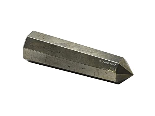 Image of Crystal Heaven Certified Pyrite Crystal Tower Obelisk Point For Chakra, Healing & Balancing-Aaa Grade Original Certified Gemstone Agate For Reiki Meditation Yoga Spiritual (2-3 Inches)