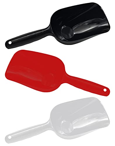 Set of 3 Jumbo Scoops 1.5 Cup Capacity - White Gray & Blue - Pet Feed Feeding Home Kitchen Garden Flour Fertilizer (3)