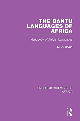 The Bantu Languages of Africa: Handbook of African Languages (Linguistic Surveys of Africa)      1st Edition, Kindle Edition
