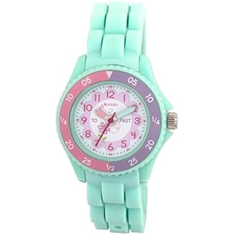 Tikkers Aqua Green Flower Girls Watch Cover