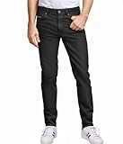 ETHANOL Men's Slim Hyper Stretch Classic Straight Leg Denim Jeans APL22879SK PK3ELP Black 36