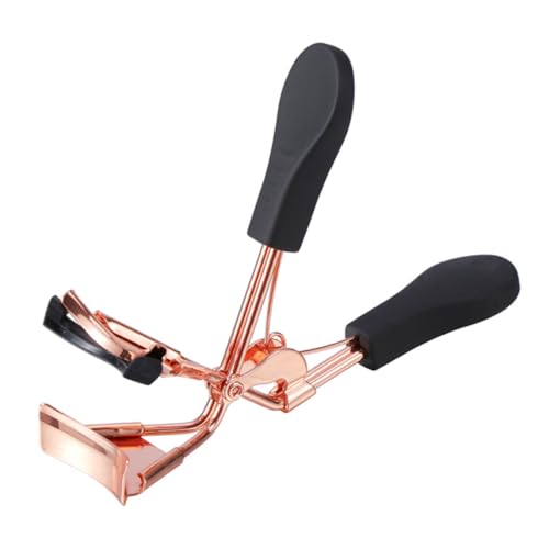Ipetboom Eyelash Curler Tool with Rubber Pad Rose Gold Makeup Curler for Stunning Eye Looks Portable Beauty Tool for Effortless Lash Curling and Charm Enhancement