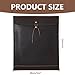 Leather Document Holder for Traveling Vintage Leather Portfolio with Handles A4 File Organizer for Important Papers and Files