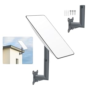 Starlink Mount, Starlink lange muurbevestiging, verticale hoek, houder satellietschotel staal, Starlink Pole Mount Starlink dakmontage muurbeugel voor Starlink Starlink Montageset voor Starlink (kort)