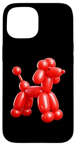 Red Balloon Dog Sculpture, Pop Art Balloon Animal Design �X�}�z�P�[�X iPhone 15 �p