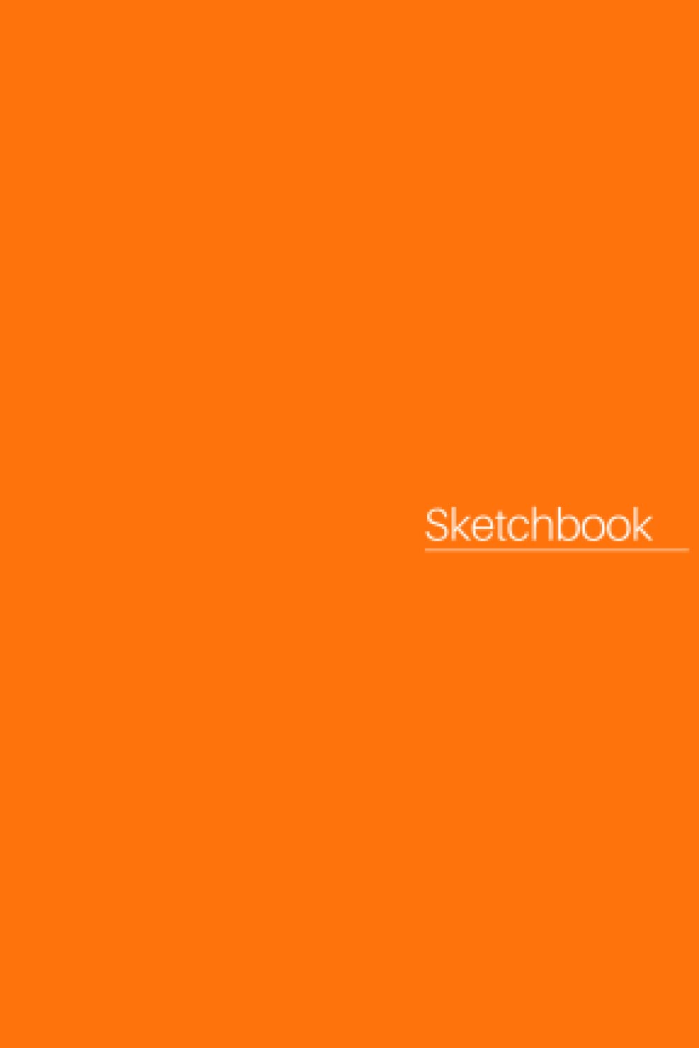 Small Sketch Pad 4x6: Orange Mini Simple Sketch Book for Drawing: Tiny Sketchpad Pocket Journal for Sketching and Doodling, 64 Pages