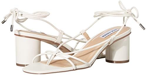 Steve Madden Women's Ivanna Heeled Sandal, White, 7 M US | Image 6