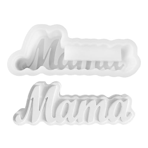 Peufcmi Moldes de resina del Día de la Madre, Moldes del Día de la Madre para resina | Molde de jarrón de letras para resina,Molde de silicona de olla de flores, molde de caja de almacenamiento del
