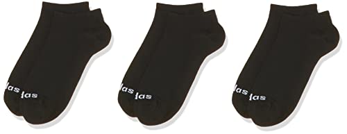Logo Adidas Adidas No Show 3Pp Calzini, Black/White, M Uomo