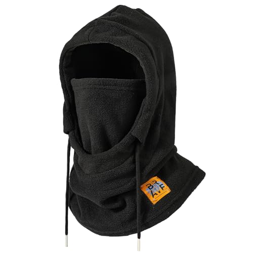 AYPOW Pasamontañas Máscara De Esquí Térmico Invierno de Anti Viento Capucha para Mujeres y Hombres, Balaclava Gorro Forro Polar Cálido con Cubierta Facial Cara Calentador de Cuello Ciclismo Ski Moto
