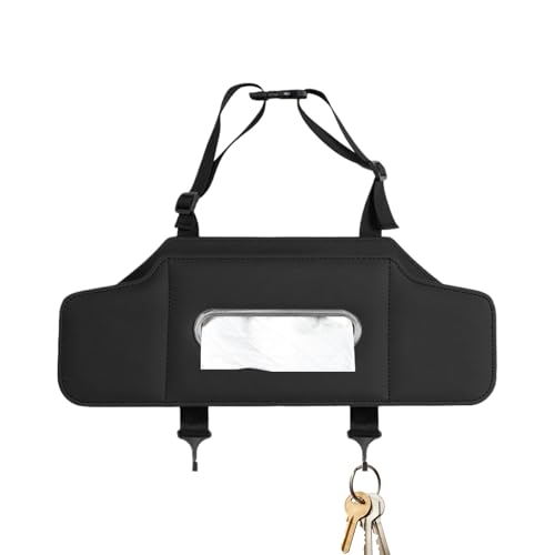 Auto-Organizer hinten – zusammenklappbare Aufbewahrungseinheit, Mehrzweck-Rückenlehnenhalterung | Mehrzweck-Taschen-Panel mit Stoffbecherschlitz, Reise-Utility-Tablettsystem für Berli