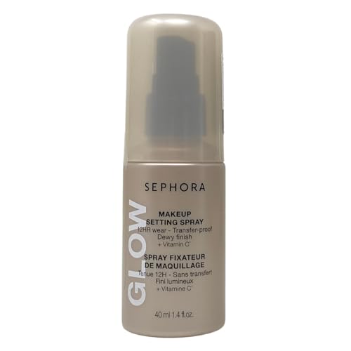 SEPHORA COLLECTION Glow Makeup Setting Spray with Vitamin C 1.4 fl oz / 40 mL Travel Size.