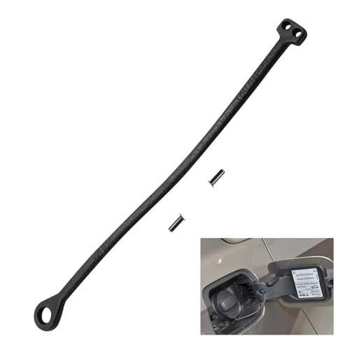 Tankdeckelband, schwarzes Tankdeckel-Halteband, Auto-Kraftstofftankabdeckungslinie, Tankdeckelgummiband, Tankdeckelrohr, universelle Kraftstofftankleitung, geeignet für die meisten Automodelle