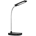 LED Integrated Desk Lamp, Black, Chrome Gooseneck