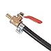 MOTO4U 500ml Motorcycle Auxiliary Fuel Tank with Cut-Off Valve & Vent – Universal Gas Tank for Carburetor Tuning, Small Engine Repair, Carb Sync (Fits Bikes, Mowers, Cars)
