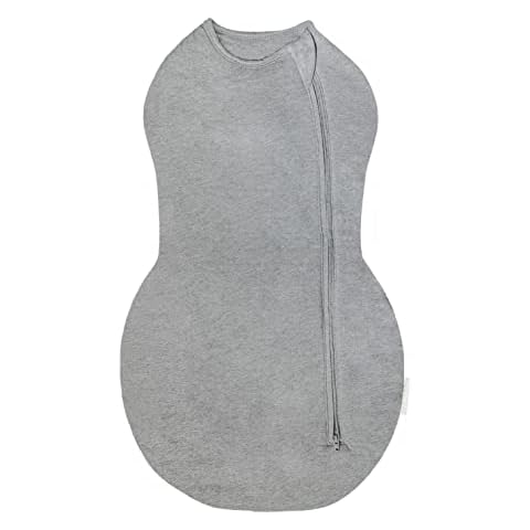 Happiest Baby Sleepea Comforter Swaddle - 100% Organic Cotton Baby Swaddle Blanket - Doctor Designed Promotes Healthy Hip Development (Graphite, Large) Cover