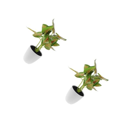 ADOCARN 2 Piezas Planta En Maceta Simulada Boj Plantas Falsas Enredadera De Eucalipto Artificial Tallos Suculentas Artificial Elementos Cesta Vine Decorativo Casa El Plastico Green