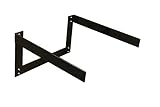 Federal Brace Sento Floating Vanity Support Bracket in Black | 18' D x 18' W x 2' H | Made in America