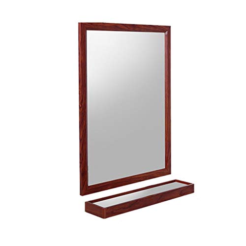 Miroir de coiffeuse en bois adhésif sans perçage pour salle de bain