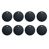 Mount Metal Plate（8Pack） for Magnetic Car Mount Phone Holder with Full Adhesive for Phone Magnet, Magnetic Mount, Car Mount Magnet-8X Round (Black)