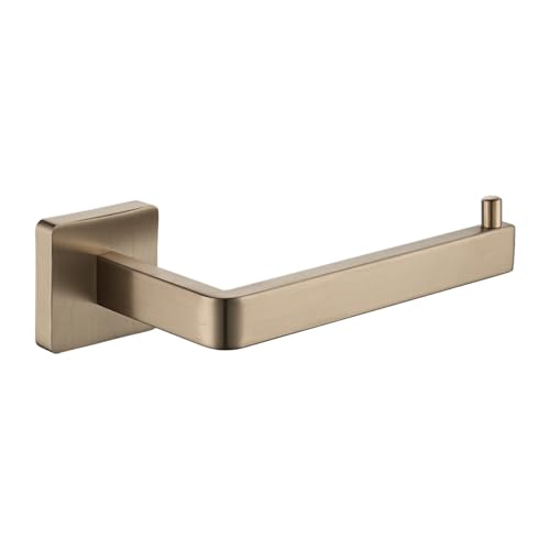 JQK Champagne Bronze Toilet Paper Holder, 5 Inch Tissue Paper Dispenser for Bathroom, 304 Stainless Steel Thick 0.8mm Wall Mount, TPH250-CB