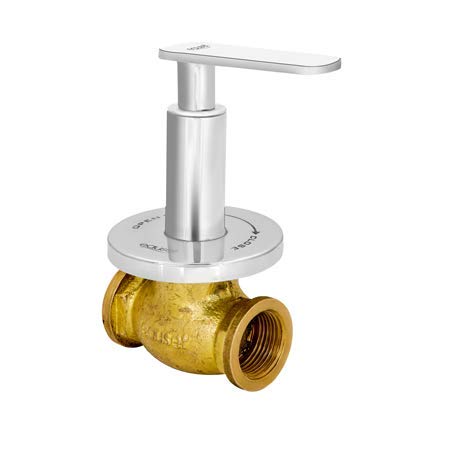 ES-FDO128 Single Lever Wall Mixer (3 in 1) with provision for Overhead Shower completed with L-Bend (115 mm) and with provision for Hand Shower with Wall Flange
