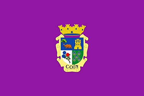 Drapeau Coín Málaga haute finition grand format paysage