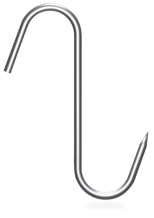 Crochet INOX de Boucher a Tige modele Esse en Packs