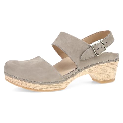 Dansko Lucia - Sandali da donna con punta chiusa, fodera in materiali riciclati e pelle per una maggiore traspirabilit , suola in gomma leggera per una lunga durata, Talpa, 9.5-10