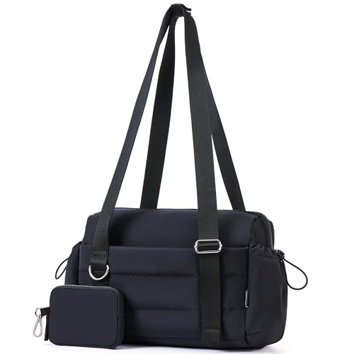Image of ROULENS Small Gym Bag for Women 2 Set Mini Gym Duffle Bag with Wet Compartment and Coin Wallet, Gym Tote Bag for Workout /Sport /Travel