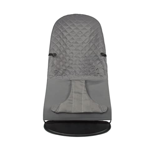 Bezug auf Babywippe. Bezug kompatibel mit BabyBjörn Wippe: Balance, Soft und Bliss. Babysitz Ergonomisch Babywippe. Hypoallergenic Poly- Baumwolle Steppuhn. (Ersetzt das Original) - Grau – Bild 3