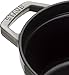 Staub 1003926 Cast Iron Roaster/Cocotte, Round 28 cm, 6.7 L, Graphite Grey
