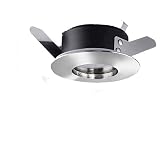 Características - Foco para mampara de ducha, IP65, color cromo brillante. Agujero necesario 72 mm