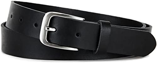 Frentree Pasek skórzany Made in Germany, pasek dla kobiet i mężczyzn, 3 cm szerokości, czarny