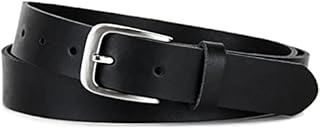 Frentree Pasek skórzany Made in Germany, pasek dla kobiet i mężczyzn, 3 cm szerokości, czarny