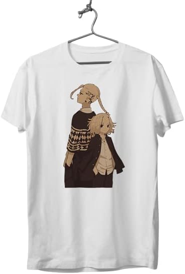 Wear Shop Manjiro Draken Tokyo Revengers Anime White Half Sleeves T-Shirt for Men and Women