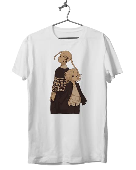Wear Shop Manjiro Draken Tokyo Revengers Anime White Half Sleeves T-Shirt for Men and Women