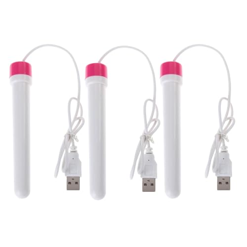 3Pcs 37.5 Easy USB Heating Stick Warmer Space Heating Rod Warm Heater 5.2 inch Length Charged in Computer/Powerbank USA Shipping