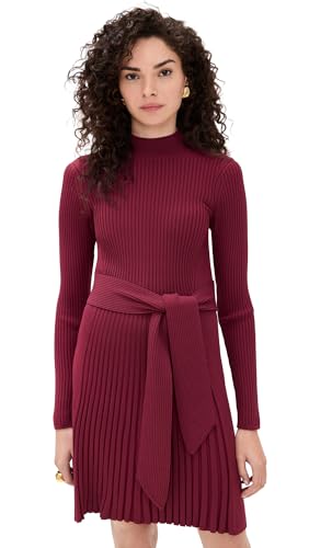 Shoshanna Women's Tara Dress, Burgundy, XS at Amazon Women's Clothing store