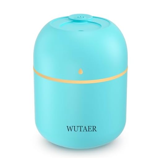 Portable Small Humidifier, WUTAER USB Personal Desktop Humidifier for Car, Office Room, Bedroom, Auto Shut-Off, 2 Mist Modes, Super Quiet(220ml, Green)