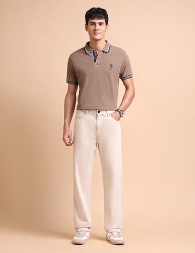 Image of U.S. POLO ASSN. Men Cotton Slim Fit Polo Shirt