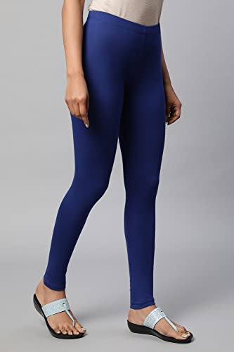 Image of Aurelia Blue Cotton Lycra Tights